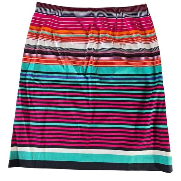 Premise Black and Gray Knee-Length A-Line Skirt - Picture 1 of 6